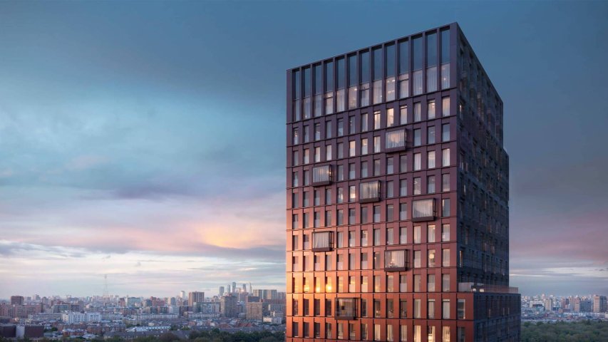 новостройка 2-комнатная квартира 41 м 2 , 21 этаж — PAVE